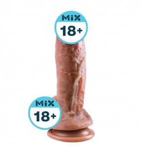 MIZZZEE - Silicone Realistic Dildo (L:19cm - D:4.5cm)